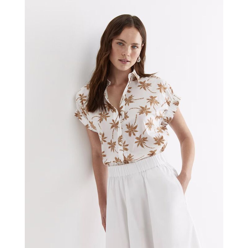 Sportscraft Palm SS Lily Voile Shirt image number 2